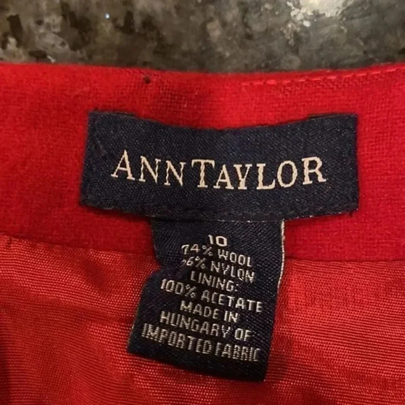 Ann Taylor 74%wool midi skirt - Picture 9 of 10